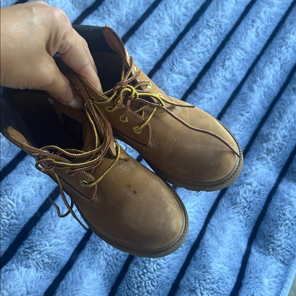 Brown Lace-Up Boots timberlands